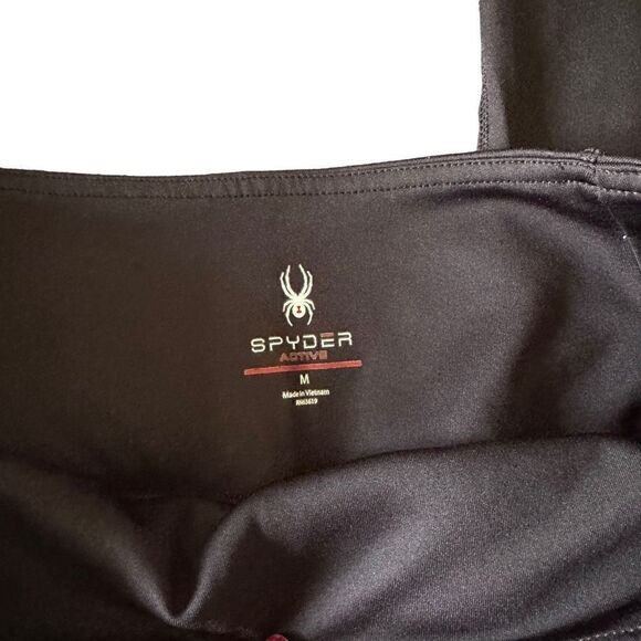 NWOT Spyder Fleeced Full Length Black Leggings size M - Picture 4 of 8